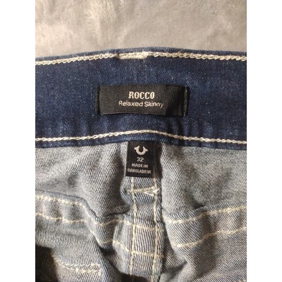 True Religion Rocco Relaxed Skinny Jeans Flap Pocket 32x32 - Picture 7 of 12